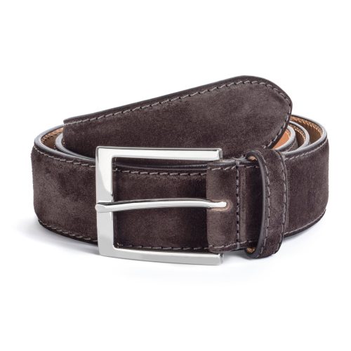 Dark Brown Suede Belt